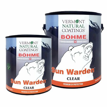 VERMONT NATURAL COATINGS 5 gal Sun Warden Flat Water-Based Waterborne Wood Finish - Clear VE8768